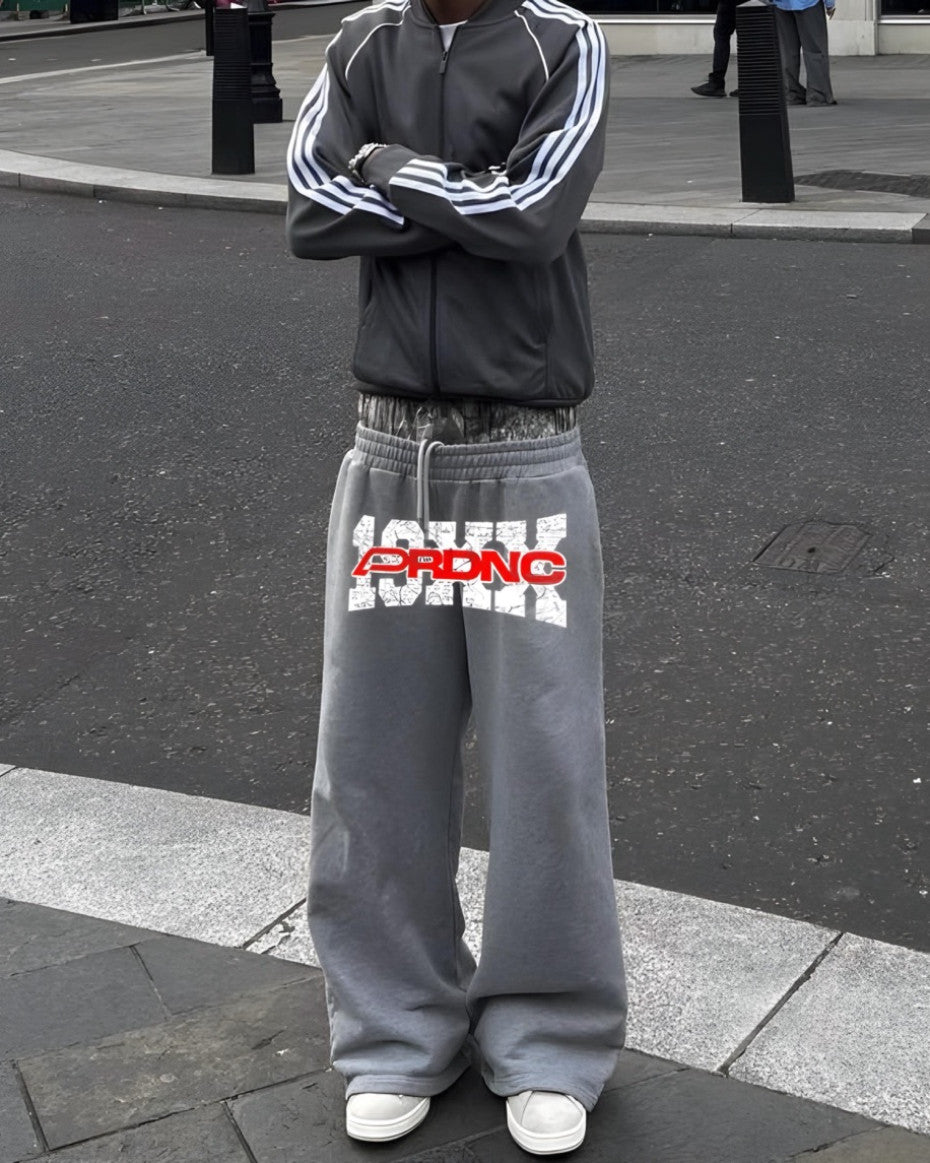 PRDNC 19XX D2 GREY BAGGY JOGGERS