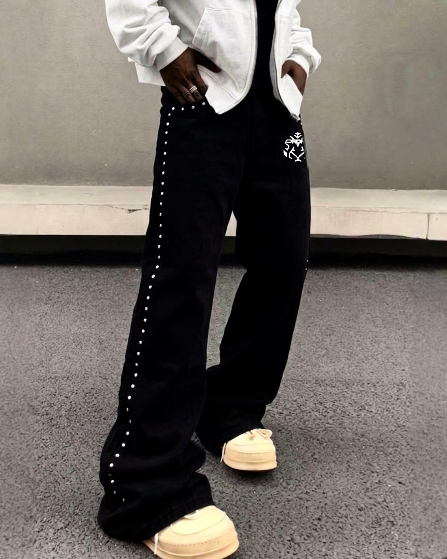 PRDNC RHINESTONE RABBIT JEAN