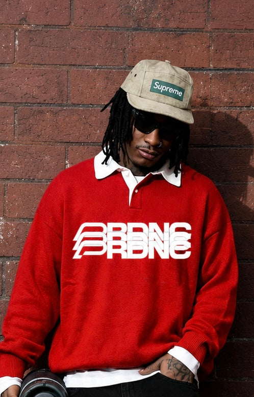 PRDNC RED SHADOW SWEATSHIRT & RELIC CROSS JORT