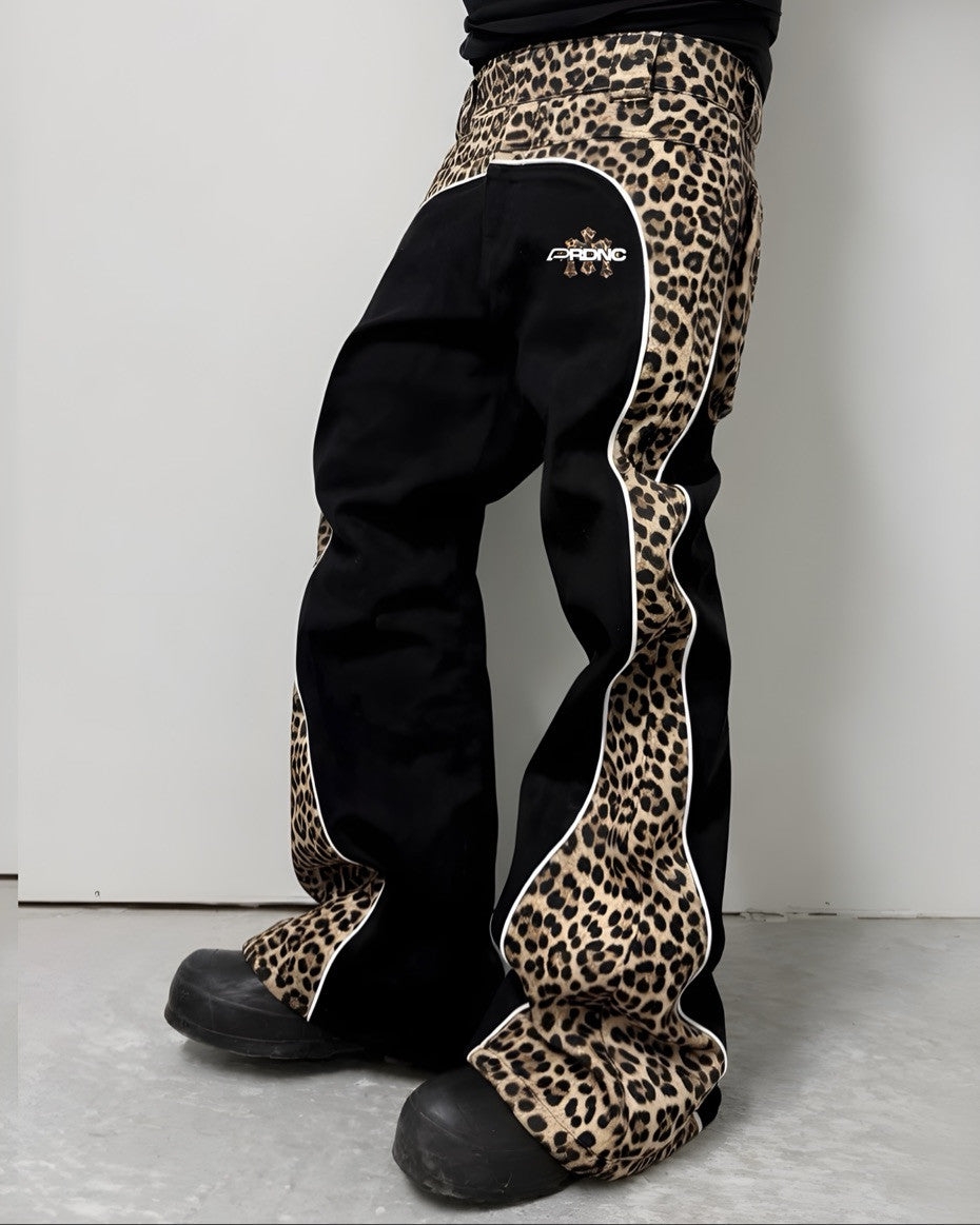 PRDNC BLACK 2 TWO TONE LEOPARD JEANS