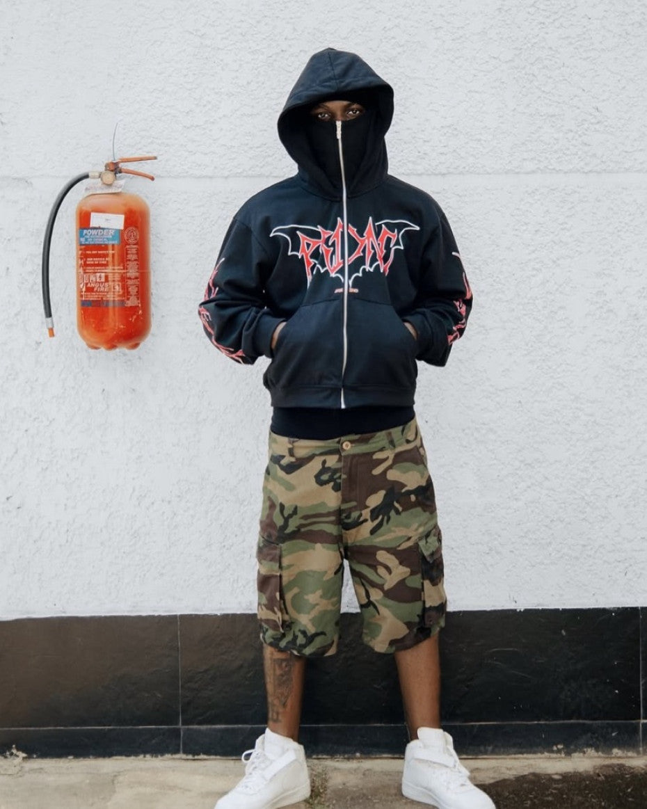 PRDNC CAMO JORT & NINJA HOODIE