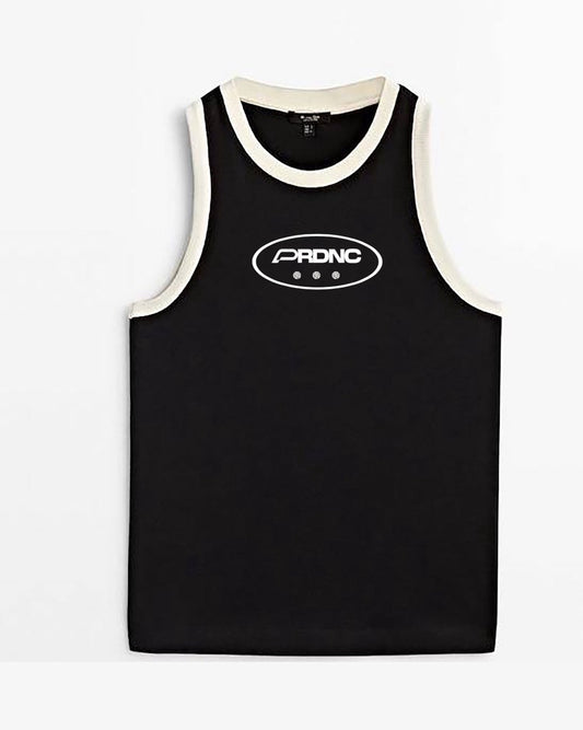 PRDNC BLACK STONED TANKTOP