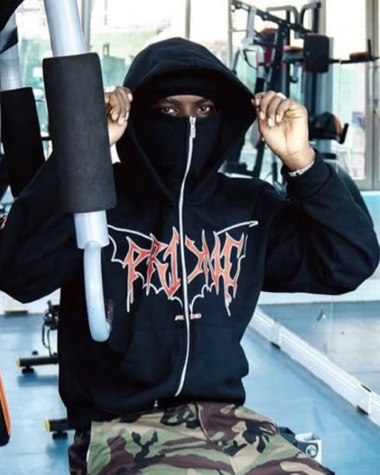 BLACK PRDNC NINJA HOODIE