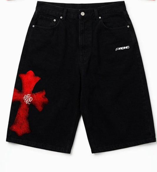 PRDNC RED SHADOW SWEATSHIRT & RELIC CROSS JORT