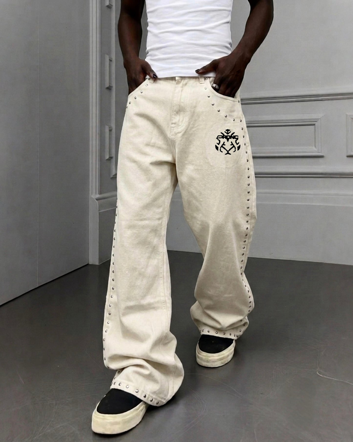 PRDNC RHINESTONE RABBIT JEAN