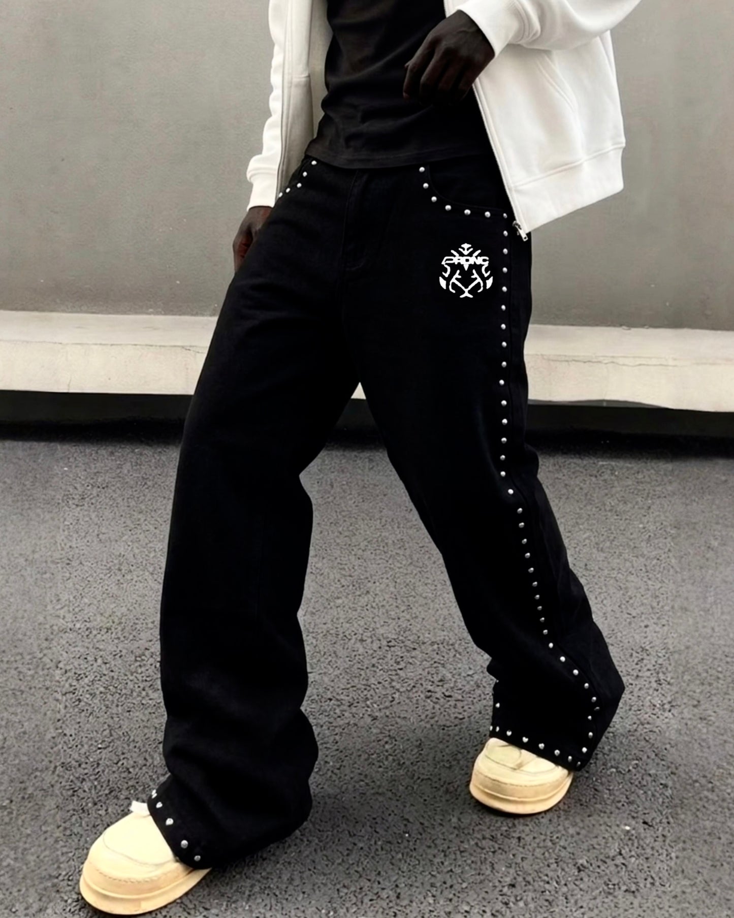 PRDNC RHINESTONE RABBIT JEAN